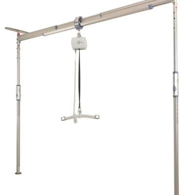 The Prism Pressure Fit Gantry with a hoist.
