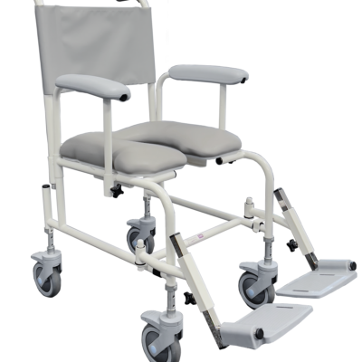 Freeway height adjustable shower chair diagonal view