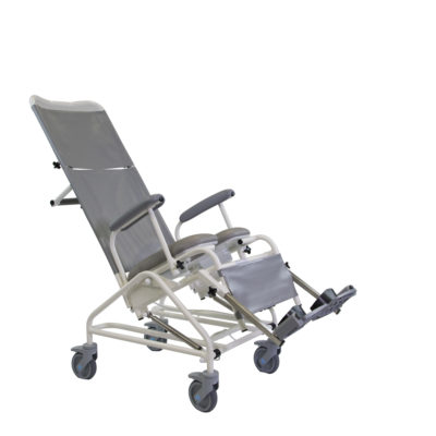 Freeway T80 tilt-in-space shower chair with detachable headrest