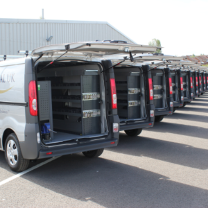 Fleet of Prism Medical service vans